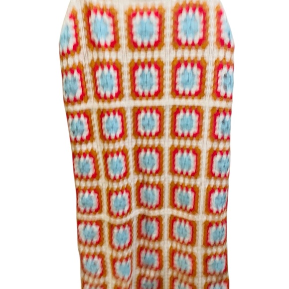 Willow & Wind Crochet Granny Square Multicolor Sleeveless Mini Dress Size Small - Picture 6 of 8